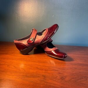 Dorking Elegant Burgundy Mary Jane Shoes